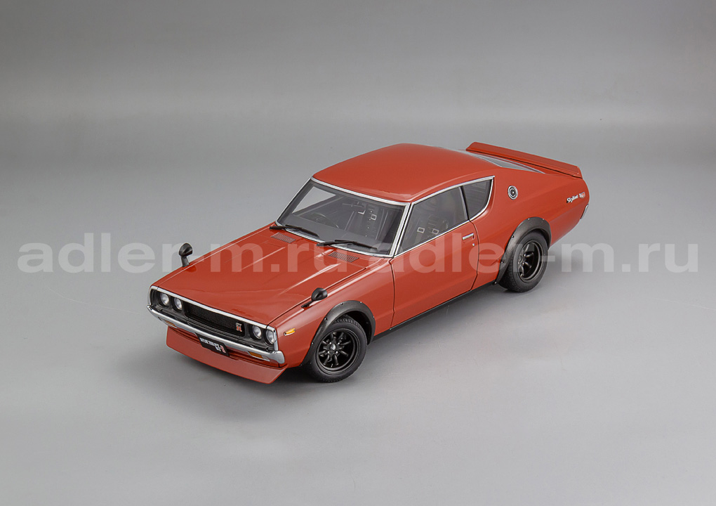 AUTOART 1:18 Nissan Skyline 2000 GT-R (KPGC110) Tuned version, RS Watanabe wheel (red) 77468