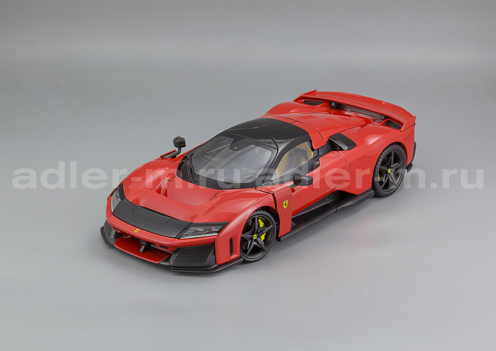 BBURAGO 1:18 Ferrari F80 - 2024 (rosso corsa w/ black wheels) BU18-16918