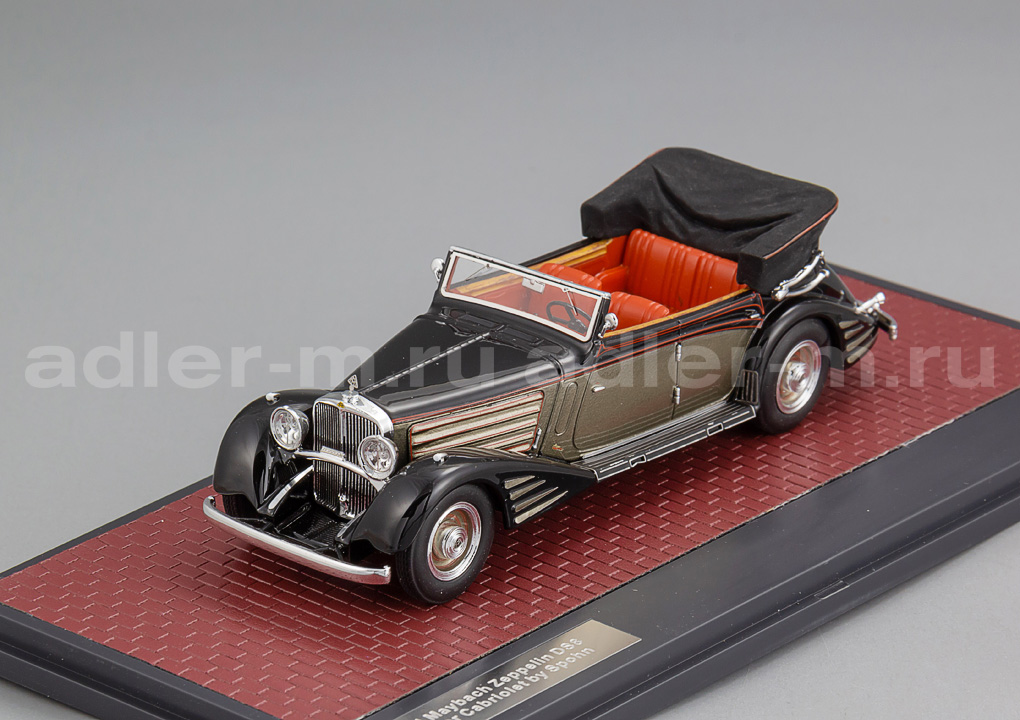 MATRIX 1:43 Maybach Zeppelin DS8 Spohn Cabriolet - 1934 (black/grey) MX41301-011