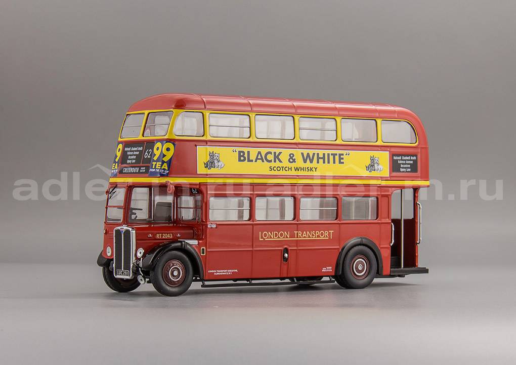 IXO 1:43 AEC Regent III RT - 1939 - "Black & White" BUS026LQ