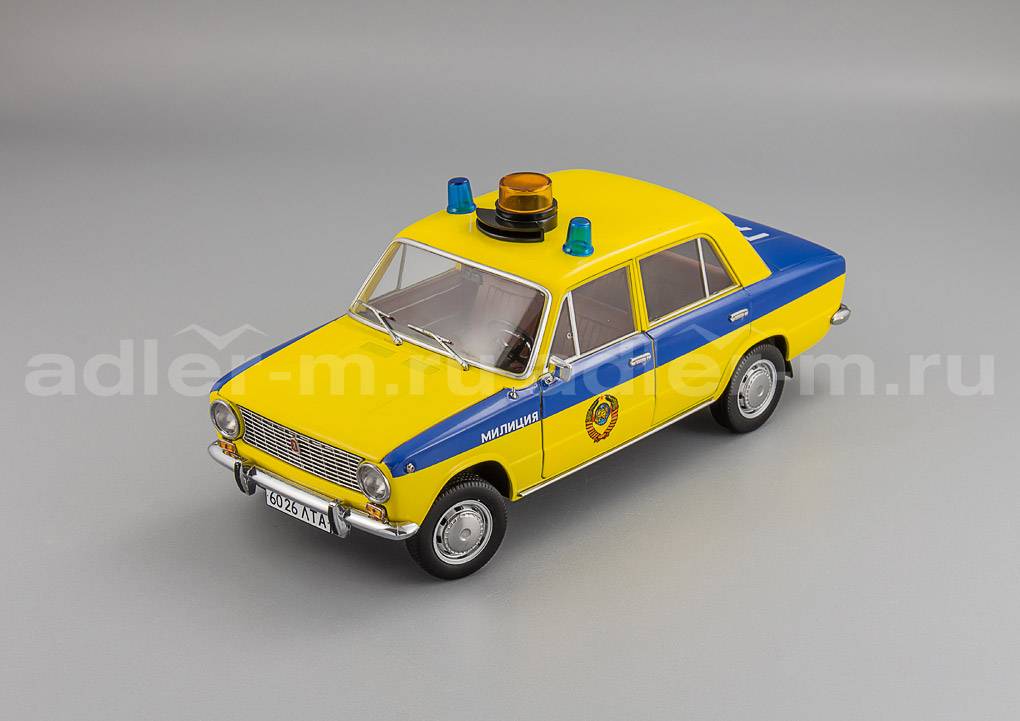 IST (VVM) 1:18 2101 ГАИ Милиция 1982 (из к/ф "Инспектор ГАИ") (желтый с синим) VVM1806