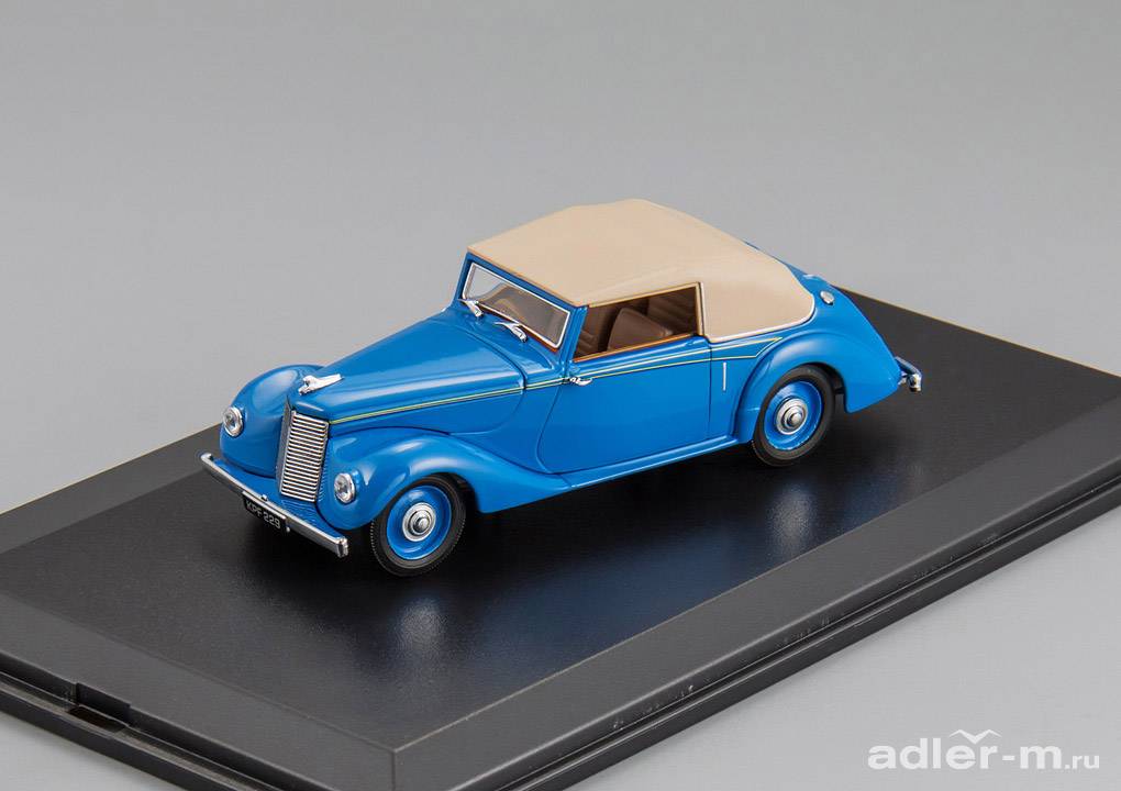 OXFORD 1:43 Armstrong Siddeley Hurricane (кабриолет c тентом) 1945 (bluebird blue) ASH005
