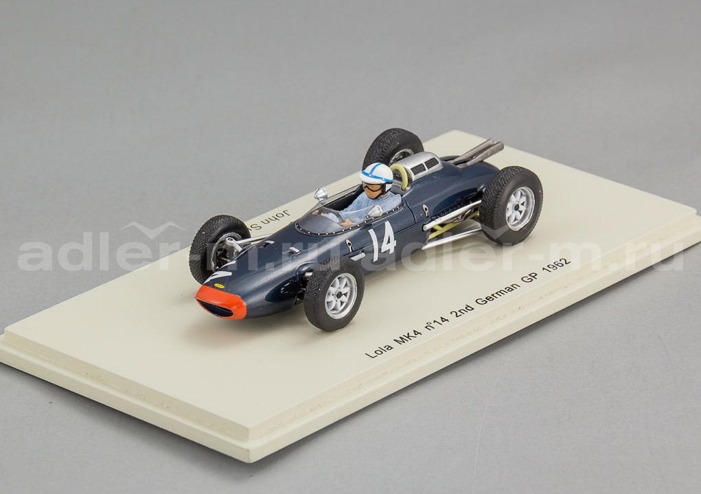 SPARK 1:43 Lola MK4 #14 2nd German GP 1962 John Surtees S1815