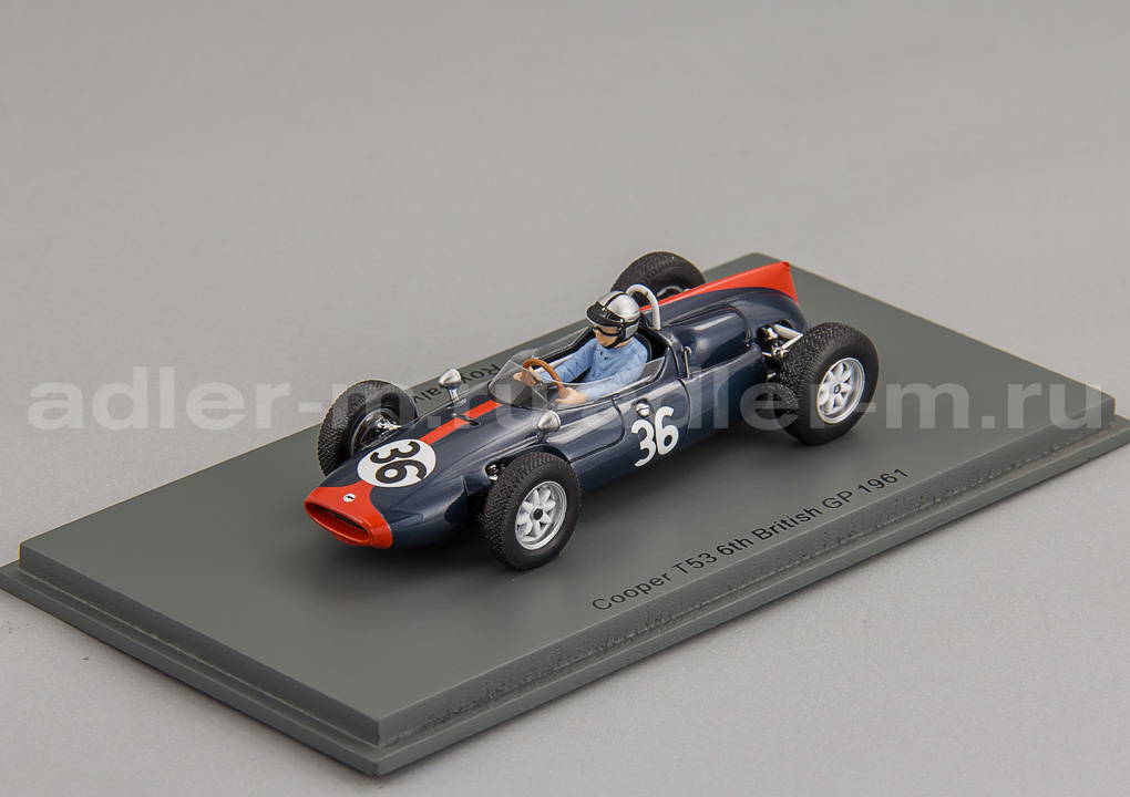 SPARK 1:43 Cooper T53 #36 6th British GP 1961 Roy Salvadori S8060