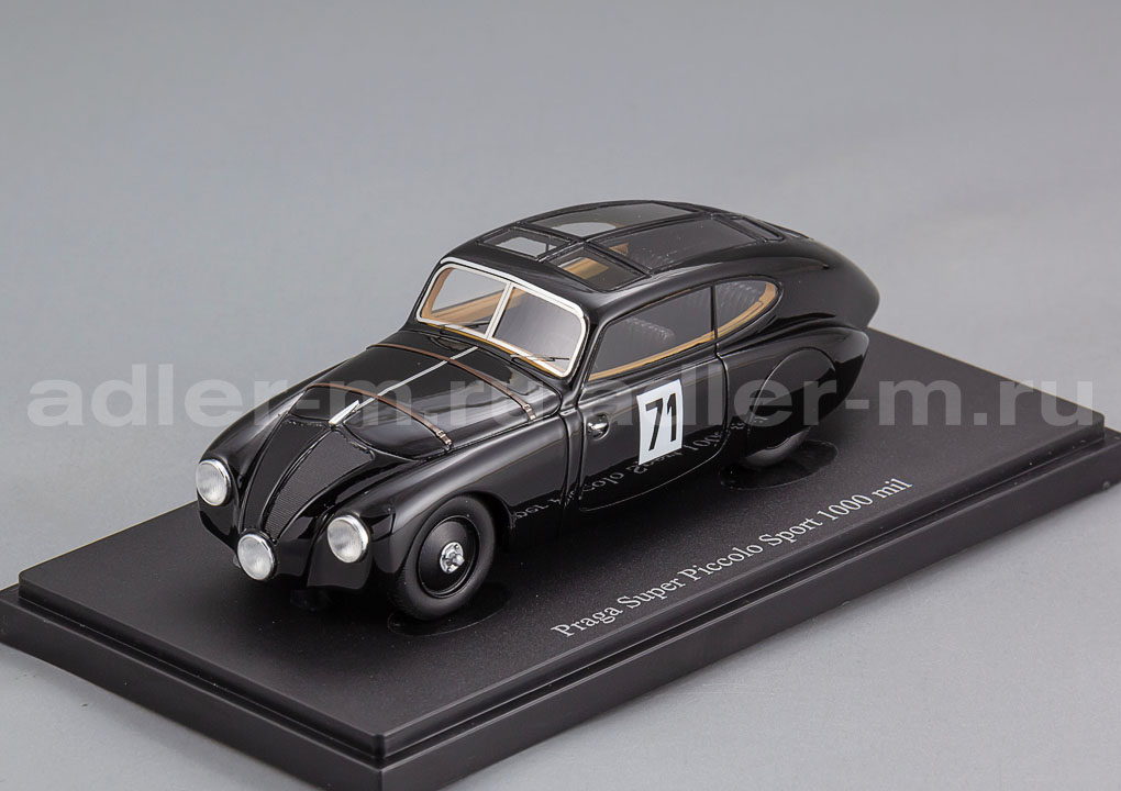 AUTOCULT 1:43 Praga Super Piccolo Sport - Mille Miglia (CZ 1934) (black) ATC04044