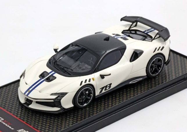 BBR MODELS 1:43 Ferrari SF90 XX Stradale N 78 - 2024 (matt white / black) BBRC285P