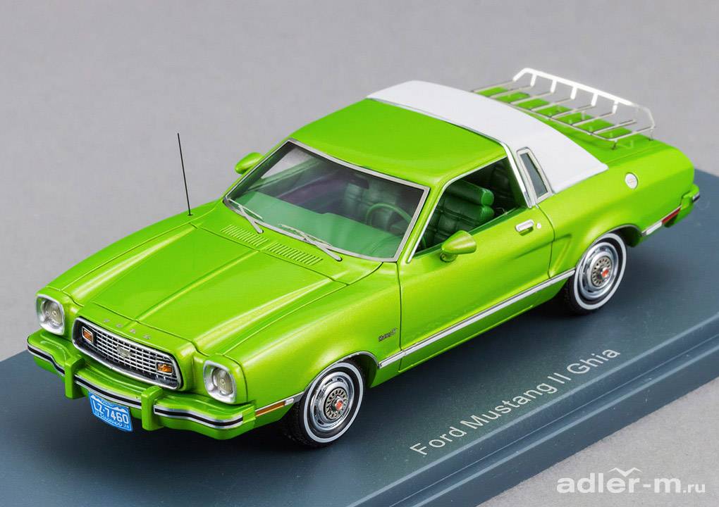NEO 1:43 Ford Mustang II 1974 (green metallic) NEO44760
