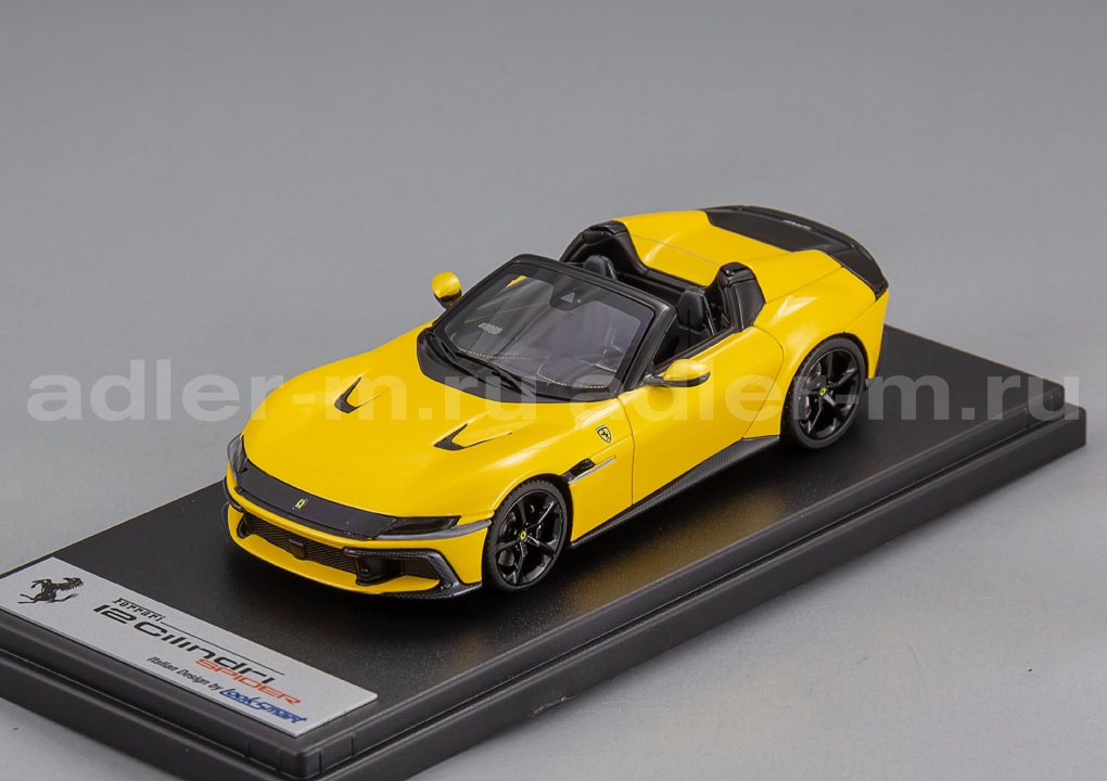 LOOKSMART 1:43 Ferrari 12 Cilindri Spider (Giallo Tristrato) LS556E