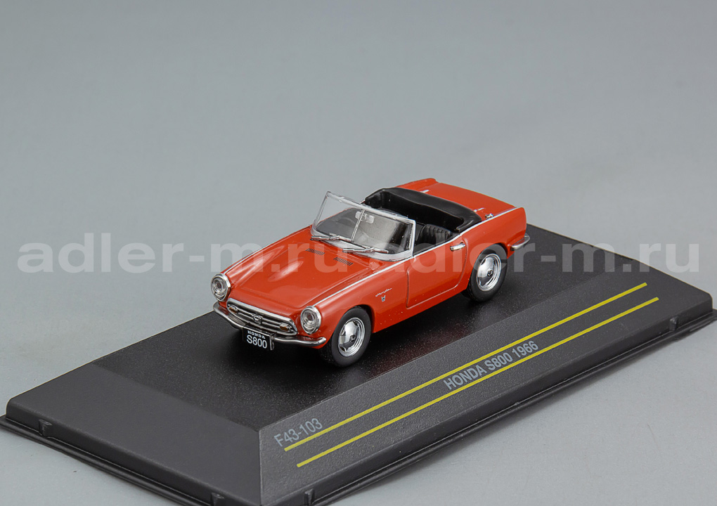 FIRST 43 1:43 Honda S800 Кабриолет - 1966 (red) F43-103