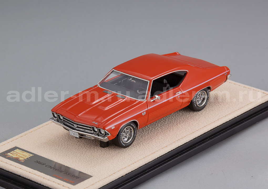 GLM + STAMP MODELS 1:43 Chevrolet Chevelle SS 396 - 1969 (red) STM692004