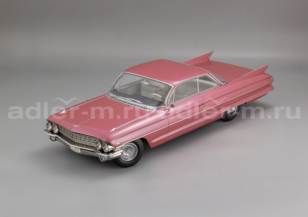 KK SCALE 1:18 Cadillac Series 62 Coupe DeVille - 1961 (pink met.) KKDC181254