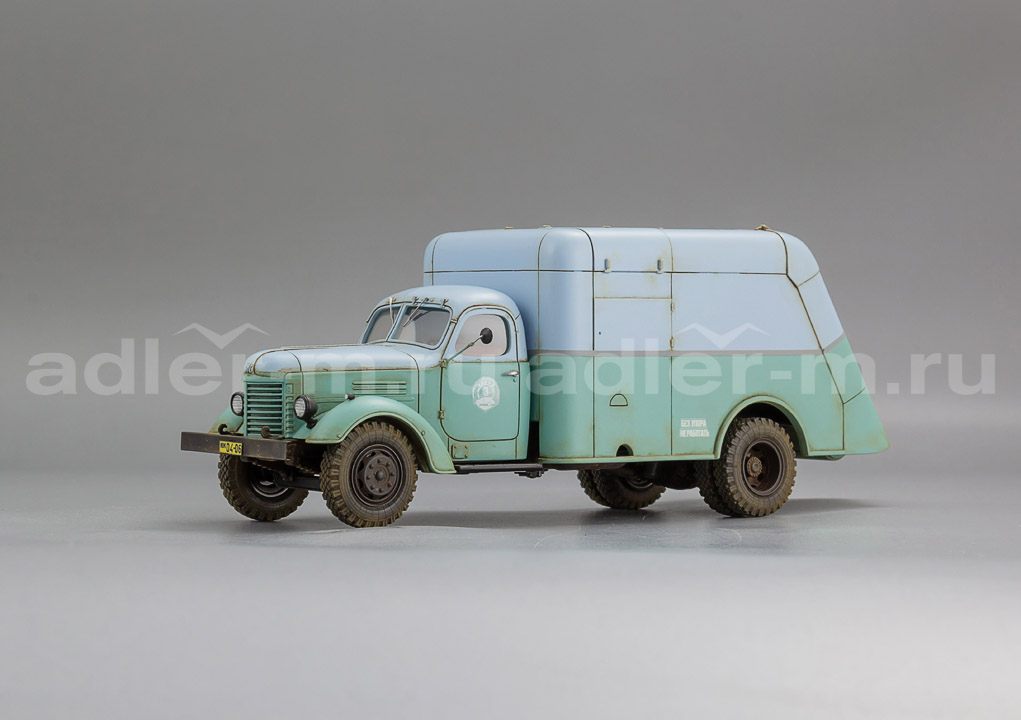 САРЛАБ 1:43 Автомобиль для уборки мусора МС-2 на шасси ЗИС-150 ,1950г. (двухцветный, со следами экспл.) SL-234-3-1