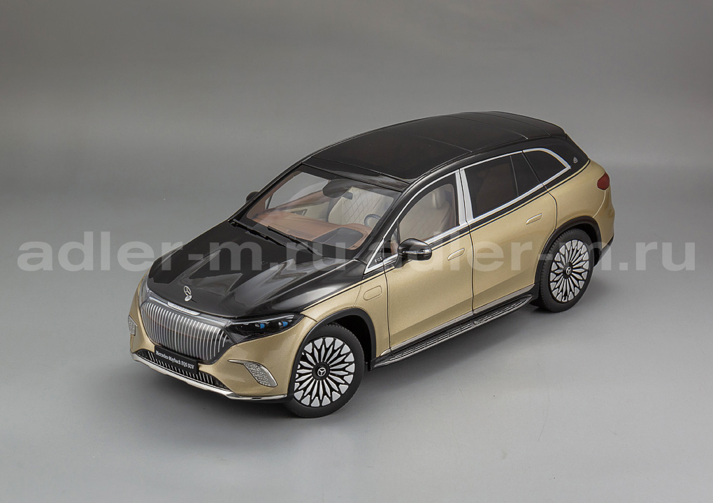 NZG 1:18 Mercedes-Maybach EQS 680 SUV (Z296) (obsidian black / designo kalahari gold) B66960592