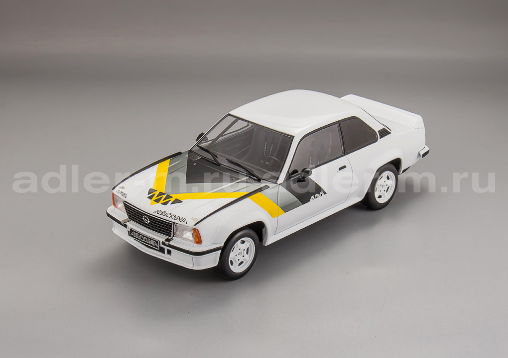 IXO 1:18 Opel Ascona B 400 - 1982 (white with decor) CMC126