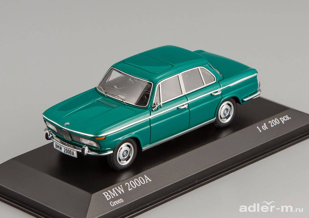 MINICHAMPS 1:43 BMW 2000A 1962 (green) 437023001