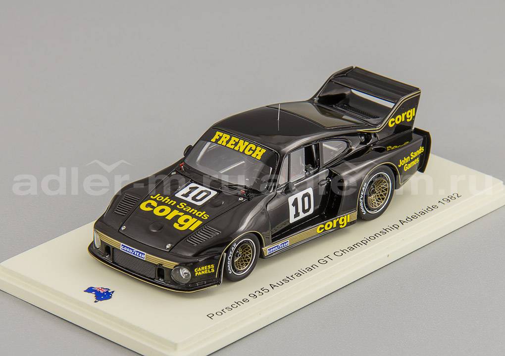 SPARK 1:43 Porsche 935 #10 Australian GT Championship Adelaide 1982 Rusty French AS029