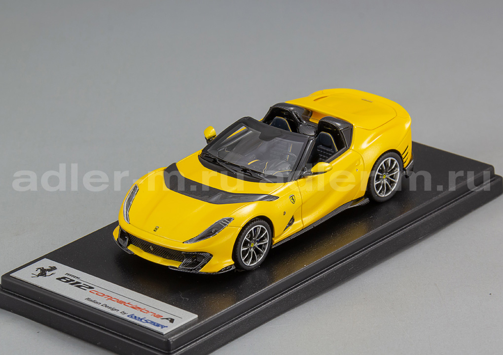 LOOKSMART 1:43 Ferrari 812 Competizione A (Giallo Tristrato) LS531A