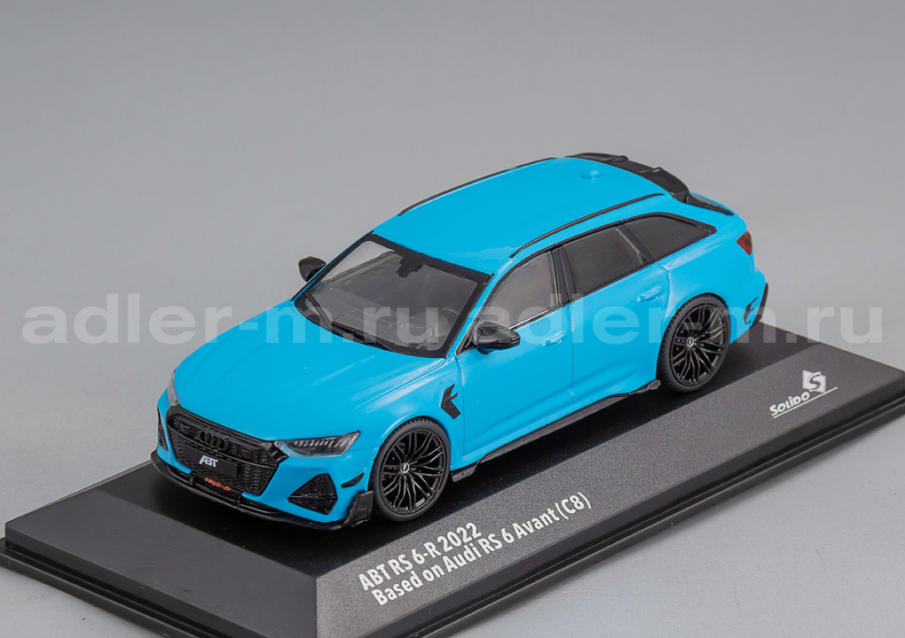SOLIDO 1:43 Audi RS6-R Avant ABT (C8) - 2021 (Miami blue) S4310707