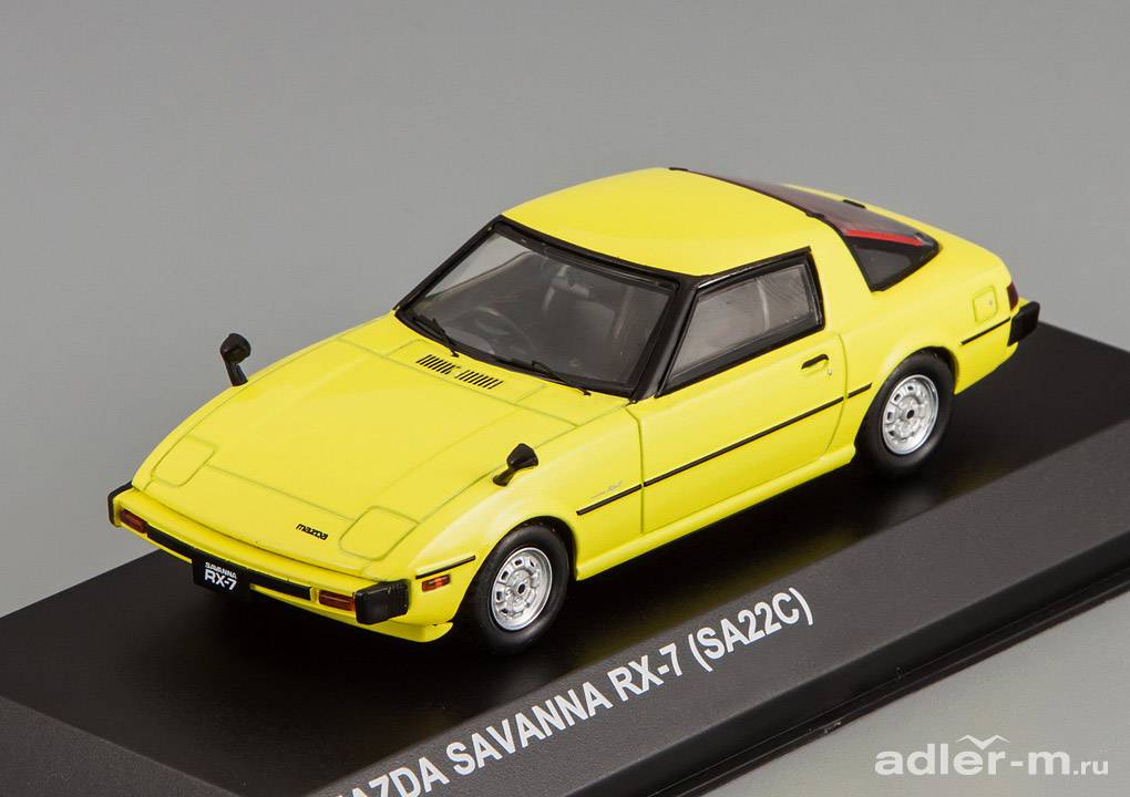 KYOSHO 1:43 Mazda Savanna RX-7 (SA22C) (yellow) 03281Y