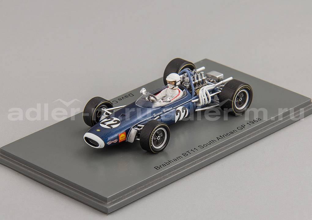 SPARK 1:43 Brabham BT11 #22 South African GP 1968 Dave Charlton S7089