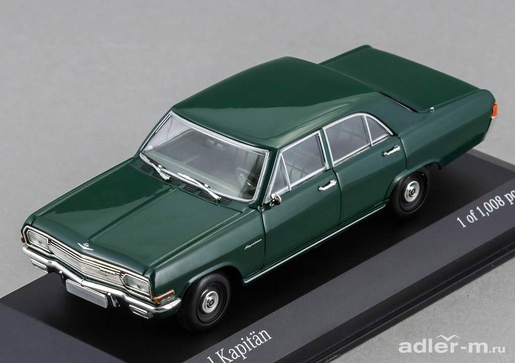 MINICHAMPS 1:43 Opel Kapitan 1964 (green) 400048001