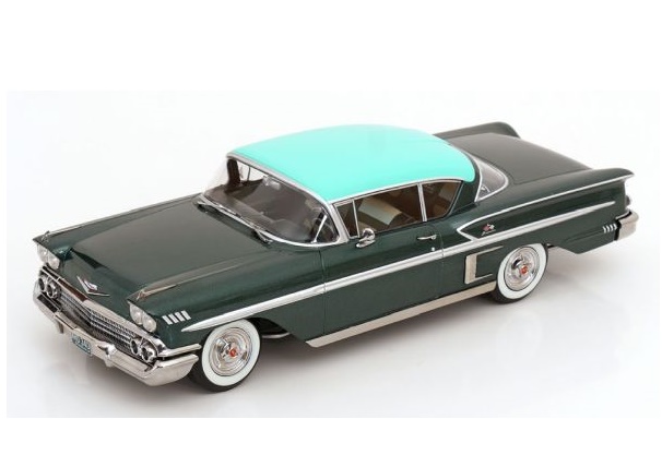 KK SCALE 1:18 Chevrolet Bel Air Impala Coupe - 1958 (darkgreen-metallic/green) KKDC181594