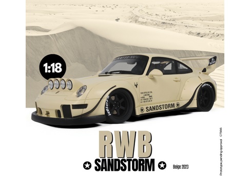 GT SPIRIT 1:18 Porsche RWB Sandstorm - 2023 (beige) GT566