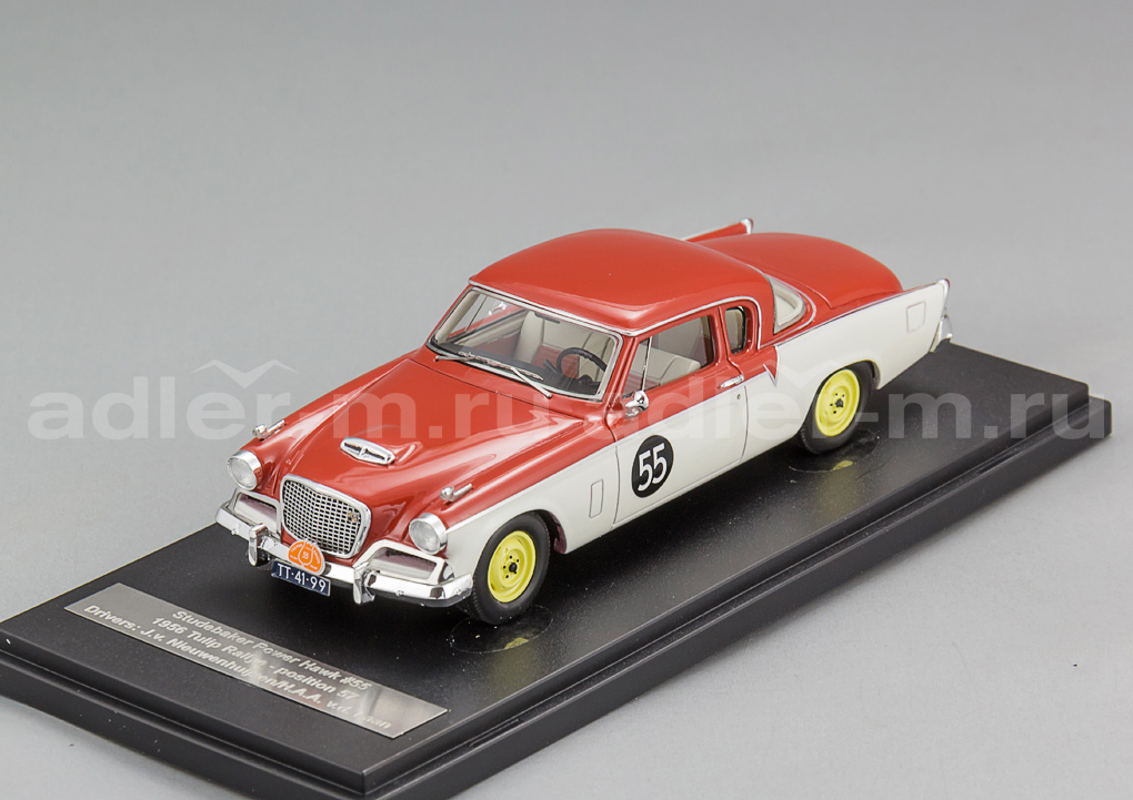 MATRIX 1:43 Studebaker Power Hawk Tulip Rally #55 - 1956 (red/white) MXR51805-011