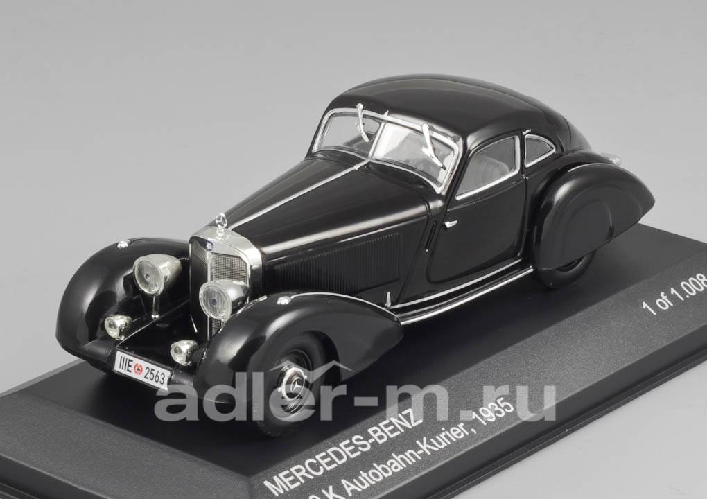 WHITE BOX 1:43 Mercedes-Benz 500K Autobahn-Kurier 1935 (black) WB003