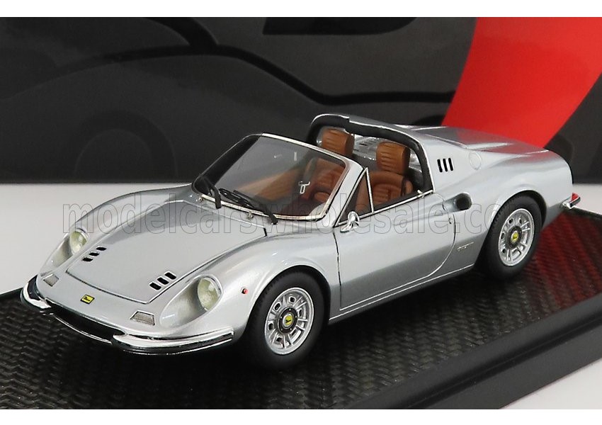 BBR MODELS 1:43 Ferrari Dino 246 GTS Spider - 1969 (argento Nurburgring) BBRC54H