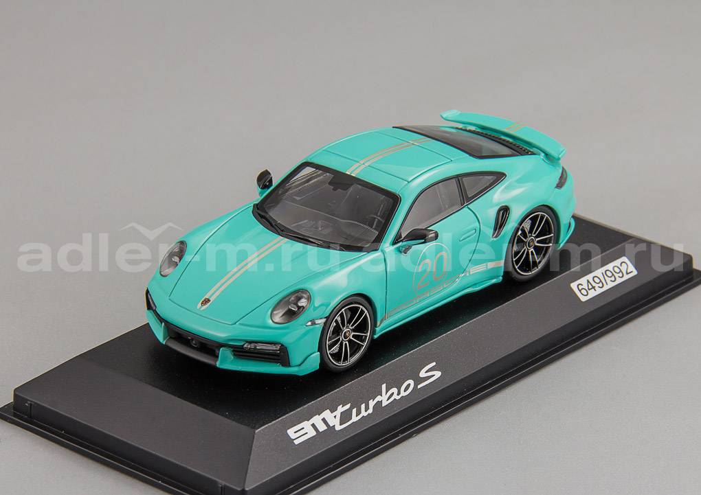 SPARK 1:43 Porsche 992 Turbo S "China 20th Anniversary" (green) WAP0209070N003