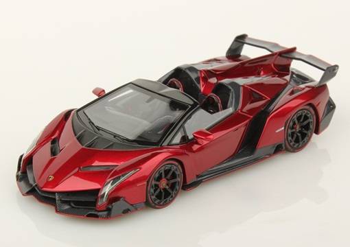 LOOKSMART 1:43 Lamborghini Veneno Roadster (rosso veneno) LS429A