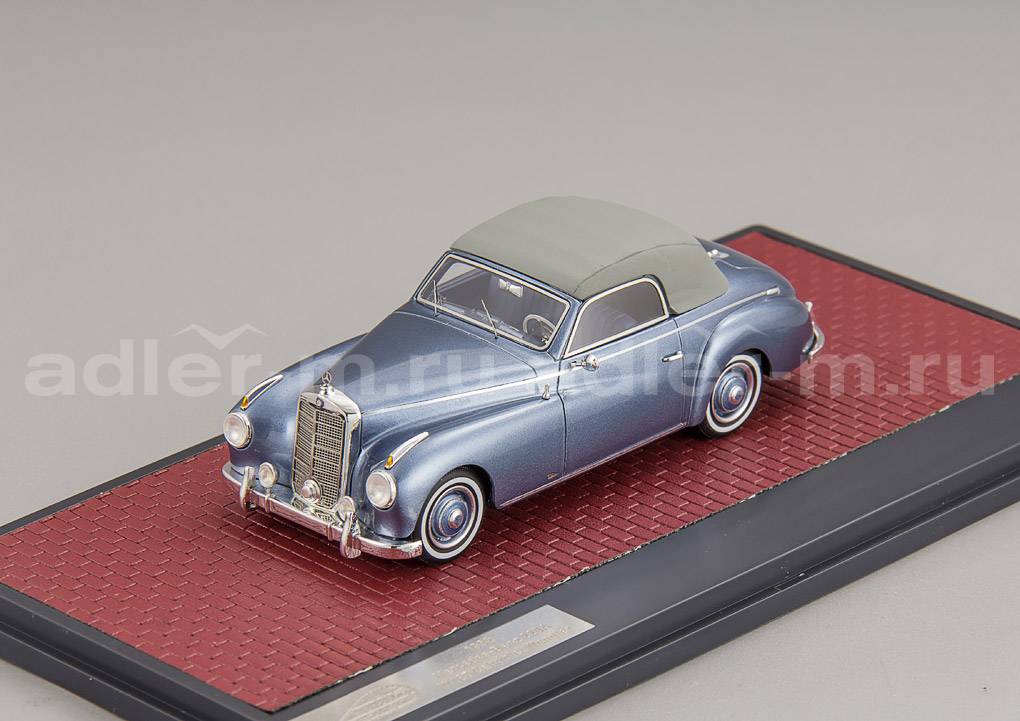 MATRIX 1:43 Mercedes-Benz 220A (W187) Cabriolet Wendler (закрытый) - 1952 (blue) MX41302-222