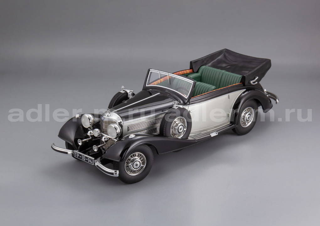CULT SCALE MODELS 1:18 Mercedes 540K Cabriolet B - 1936 (black/silver) CML184-3