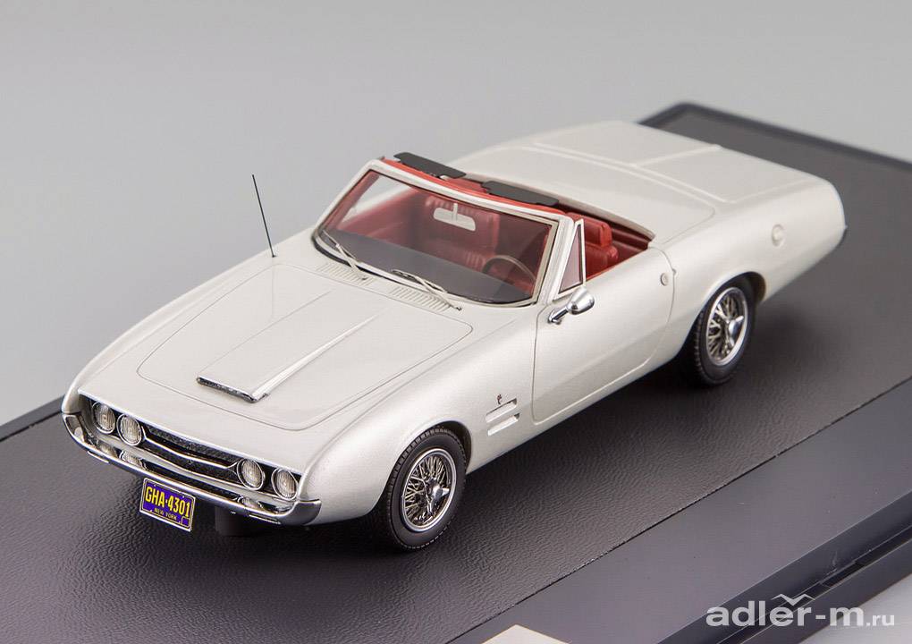 MATRIX 1:43 Ghia 450SS Convertible 1967 (УЦЕНКА!) (silver metallic) MX10701-031_DIS_b