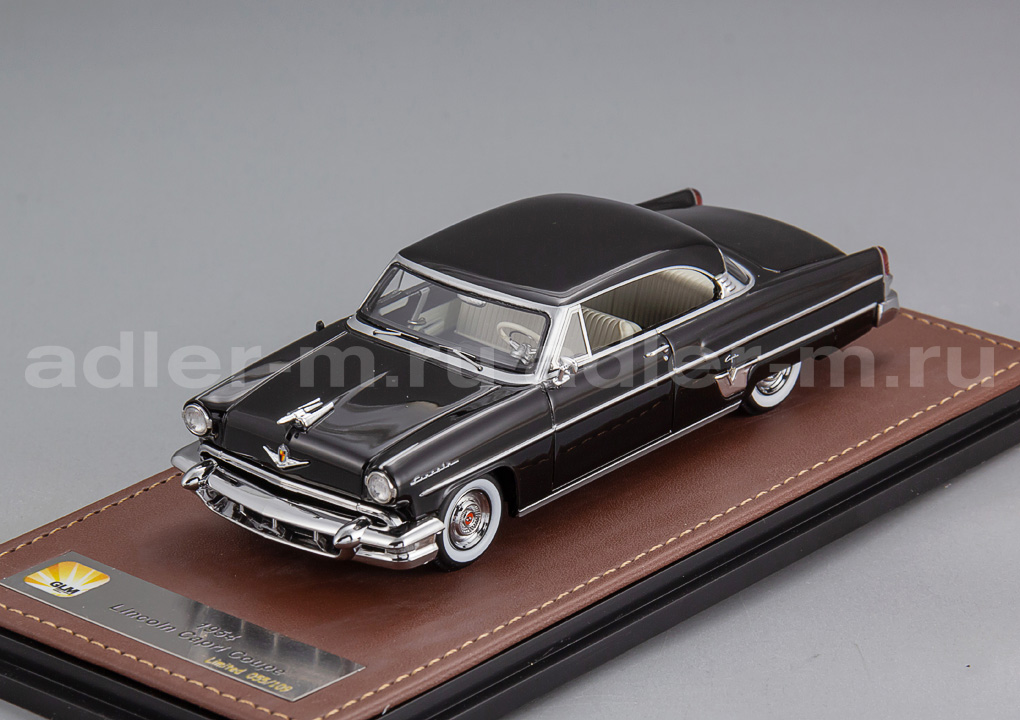 GLM + STAMP MODELS 1:43 Lincoln Capri Coupe Hardtop - 1954 (black) GLM102001