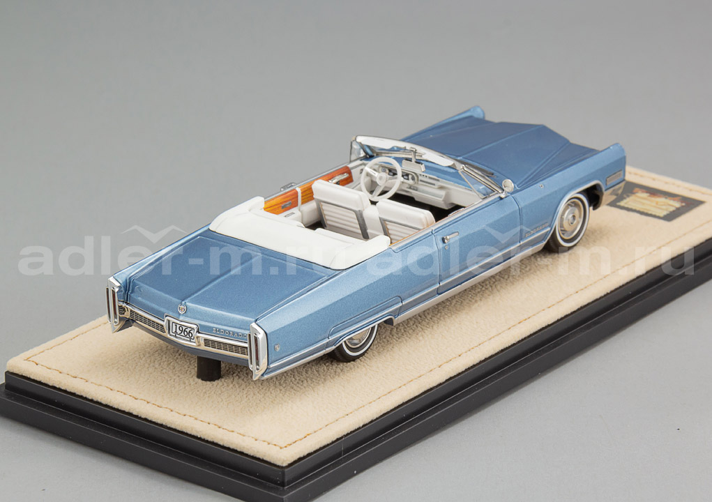 GLM (STAMP MODELS) 1:43 Cadillac Eldorado Convertible (открытый) - 1966 (blue) STM66001