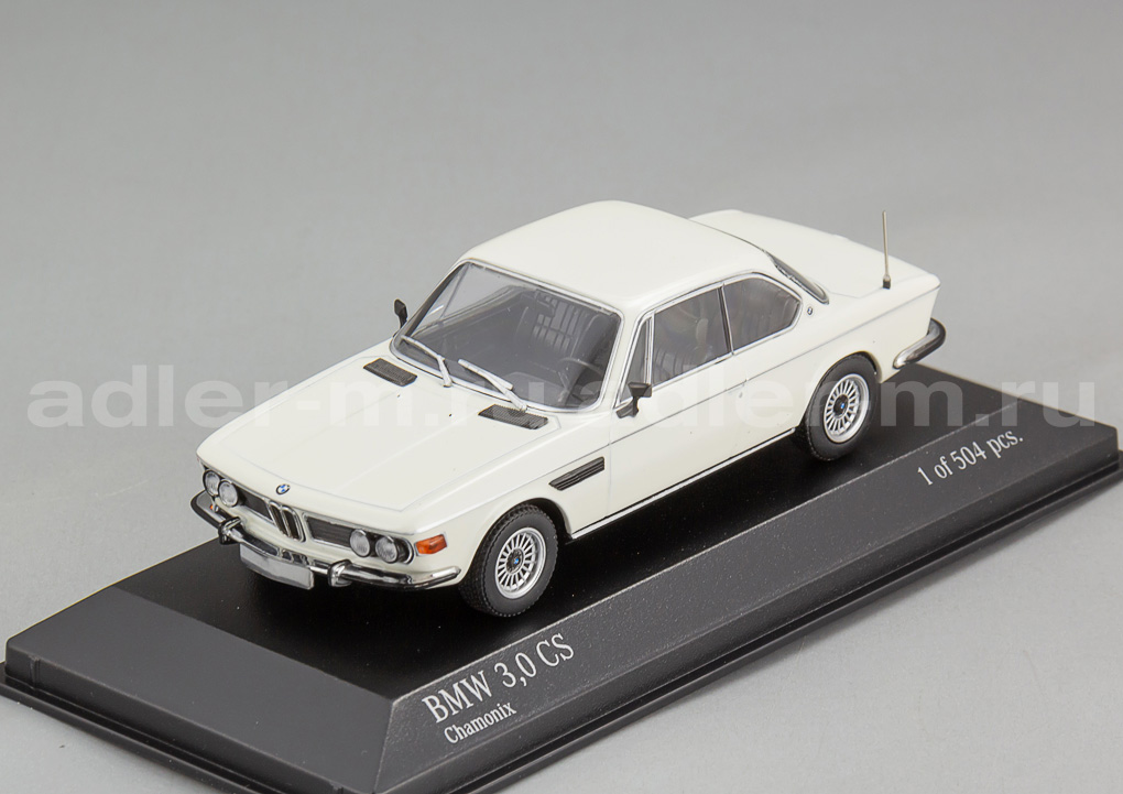 MINICHAMPS 1:43 BMW 3.0 CS - 1968 (white) 410029025
