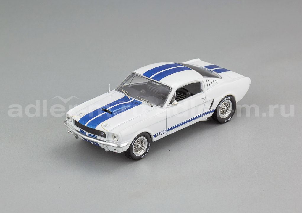 IXO 1:43 Ford Mustang Shelby GT 350 - 1965 (white / blue) CLC438
