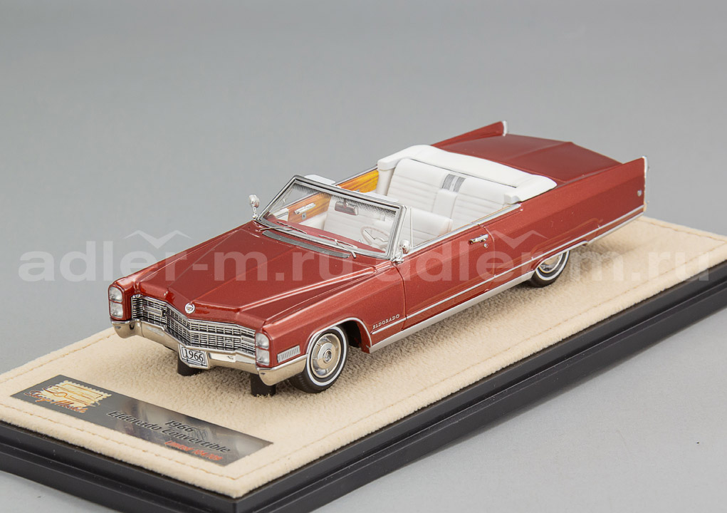 GLM (STAMP MODELS) 1:43 Cadillac Eldorado Convertible (открытый) - 1966 (red) STM66003