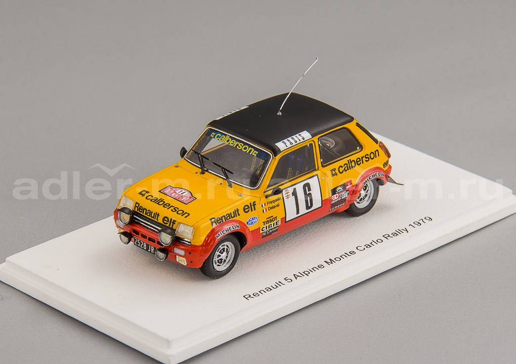 SPARK 1:43 Renault 5 Alpine #16 Monte Carlo Rally 1979 Guy Fréquelin - Jacques Delaval S6033