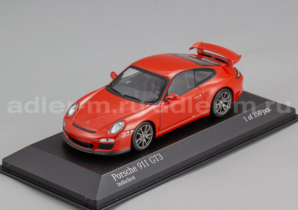 MINICHAMPS 1:43 Porsche 911 GT3 (997 II) 2009 (red) 400068026