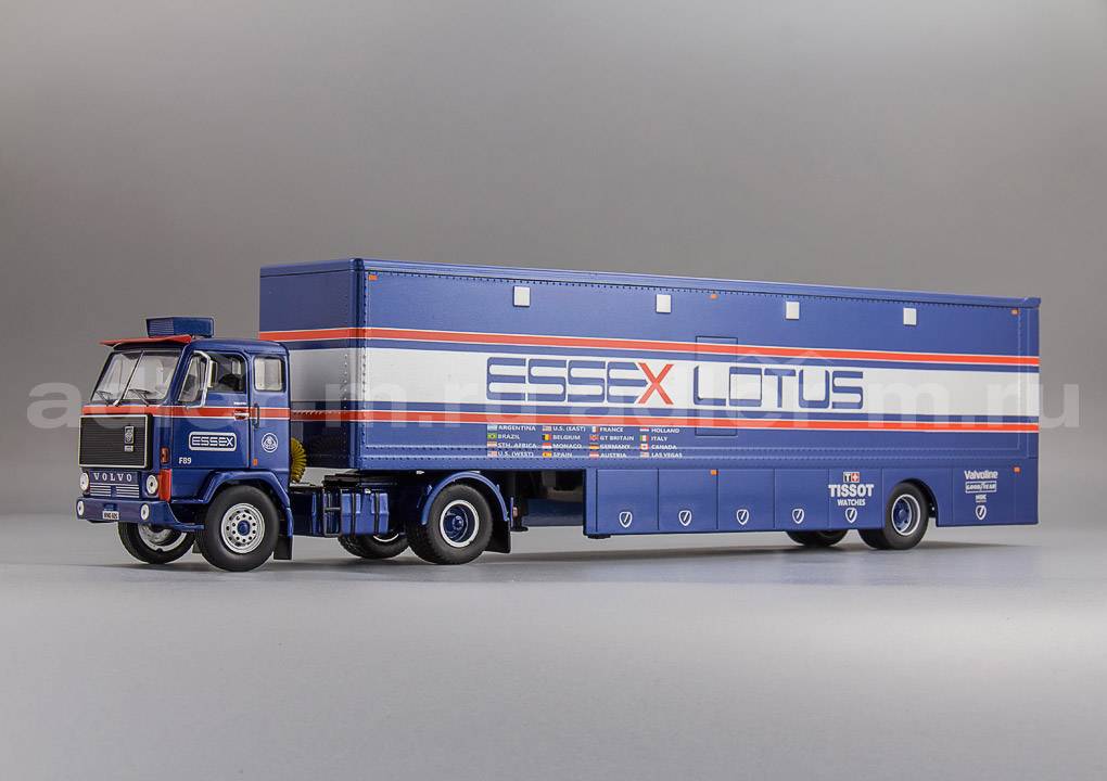 IXO 1:43 Volvo F89 Race Transporter с полуприцепом "Essex Lotus Team F1" - 1980 TTR021