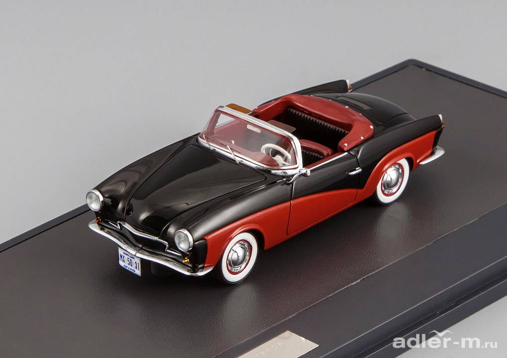 MATRIX 1:43 Volkswagen Rometsch Lawrence Cabriolet 1959 (black with red) MX42105-031