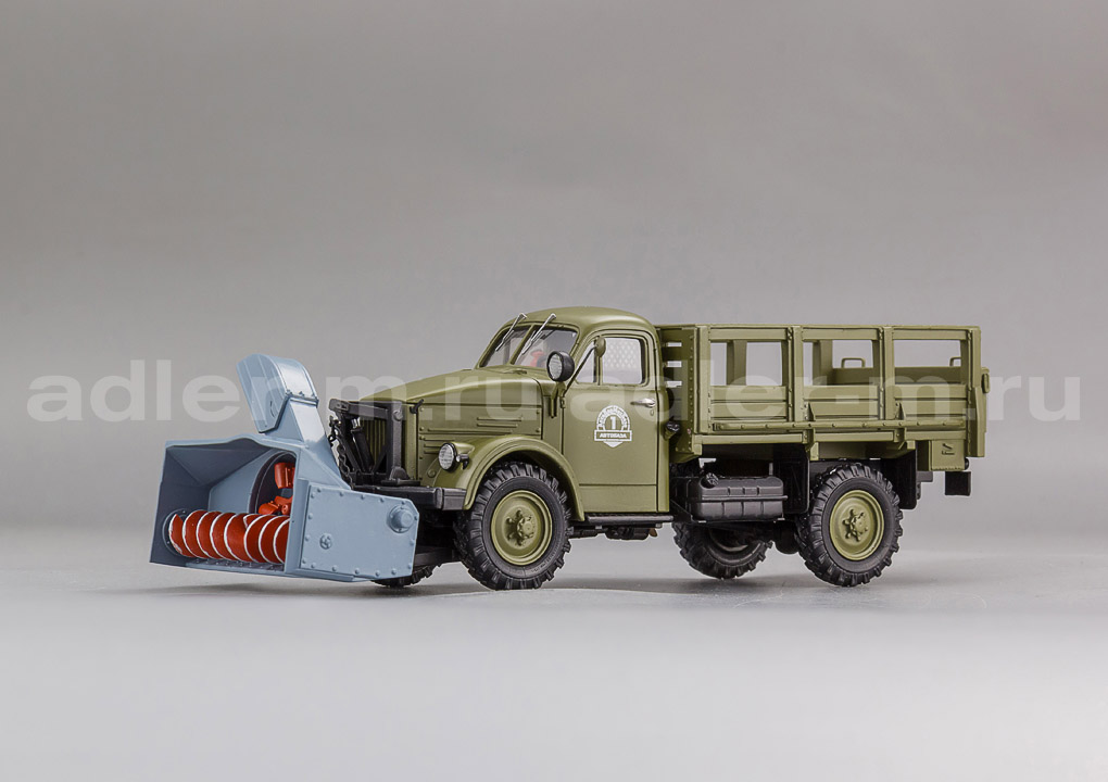 САРЛАБ 1:43 Шнеко-роторный снегоочиститель РС-363 на шасси 63, 1957г. (хаки, со следами экспл.) SL-236-1