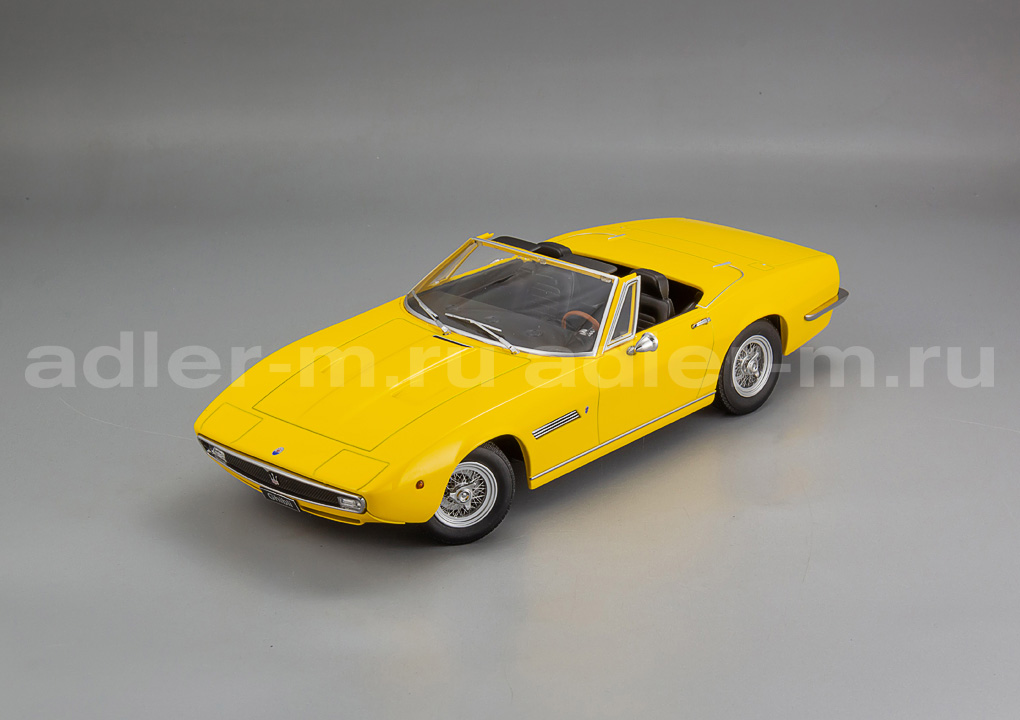 KK SCALE 1:18 Maserati Ghibli Spyder - 1970 (yellow) KKDC181303