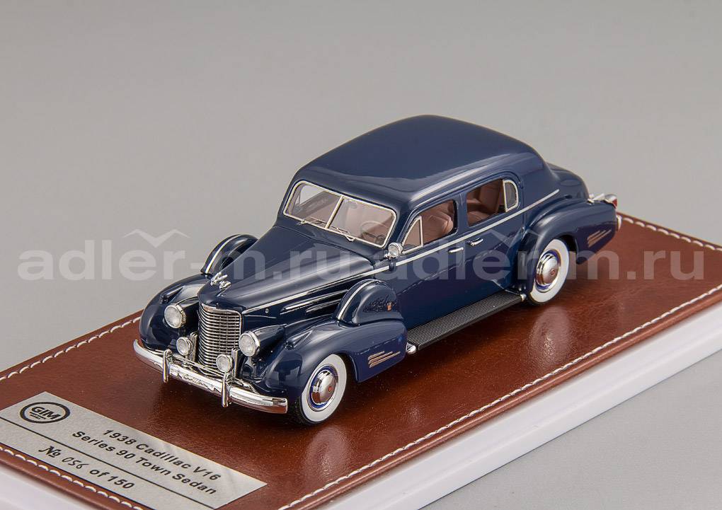 GLM (GIM) 1:43 Cadillac V16 Series 90 Town Sedan - 1938 (dark blue) GIM004A