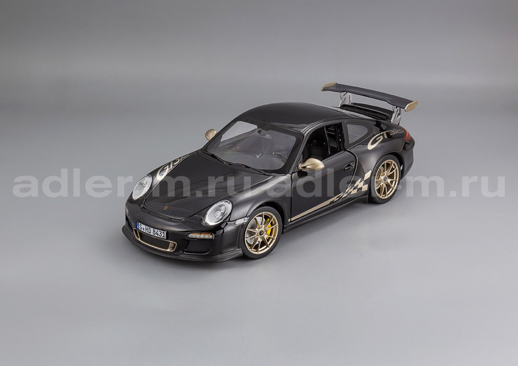 NOREV 1:18 Porsche 911 GT3 RS (997) - 2009 (black / white gold metallic) 187563