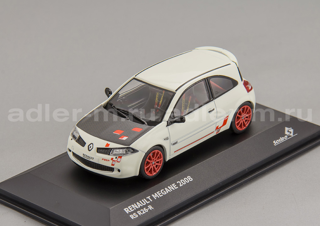 SOLIDO 1:43 Renault Megane 2 RS R26-R - 2008 (white) S4310201