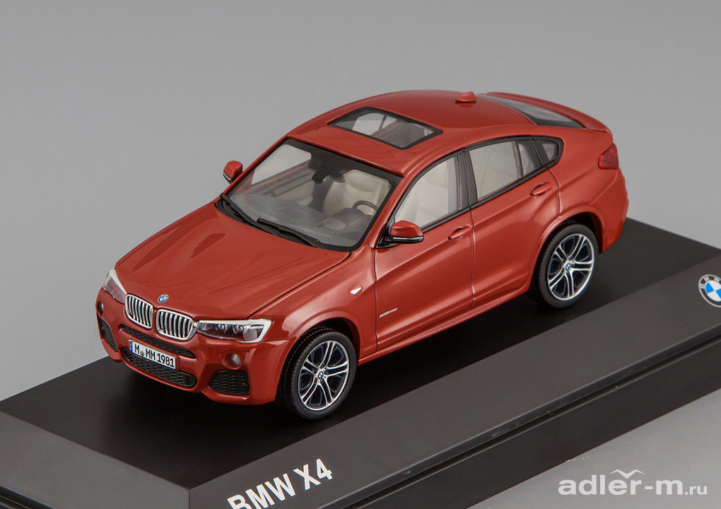 HERPA 1:43 BMW X4 2015 [с открывающимися элементами] (red) 80422348789